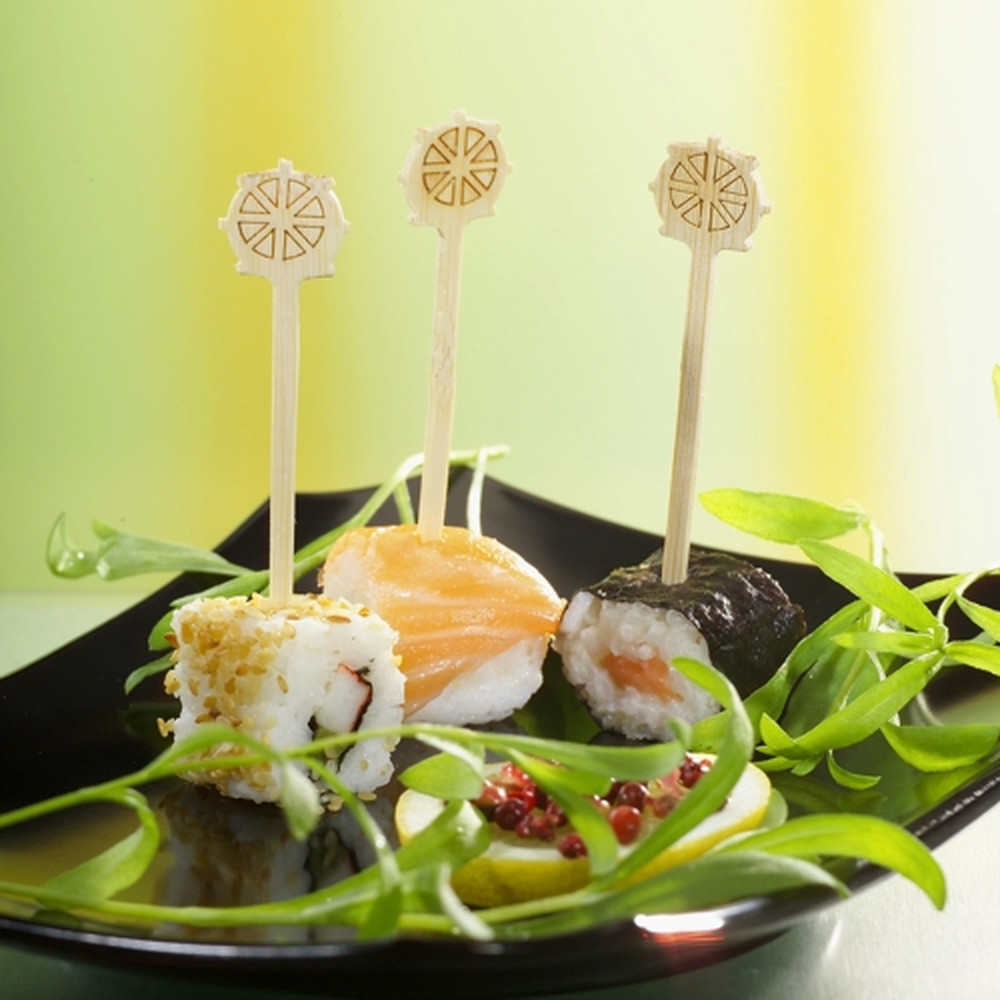 Papstar Fingerfood - Picker "pure" 9 cm "Steuerrad"