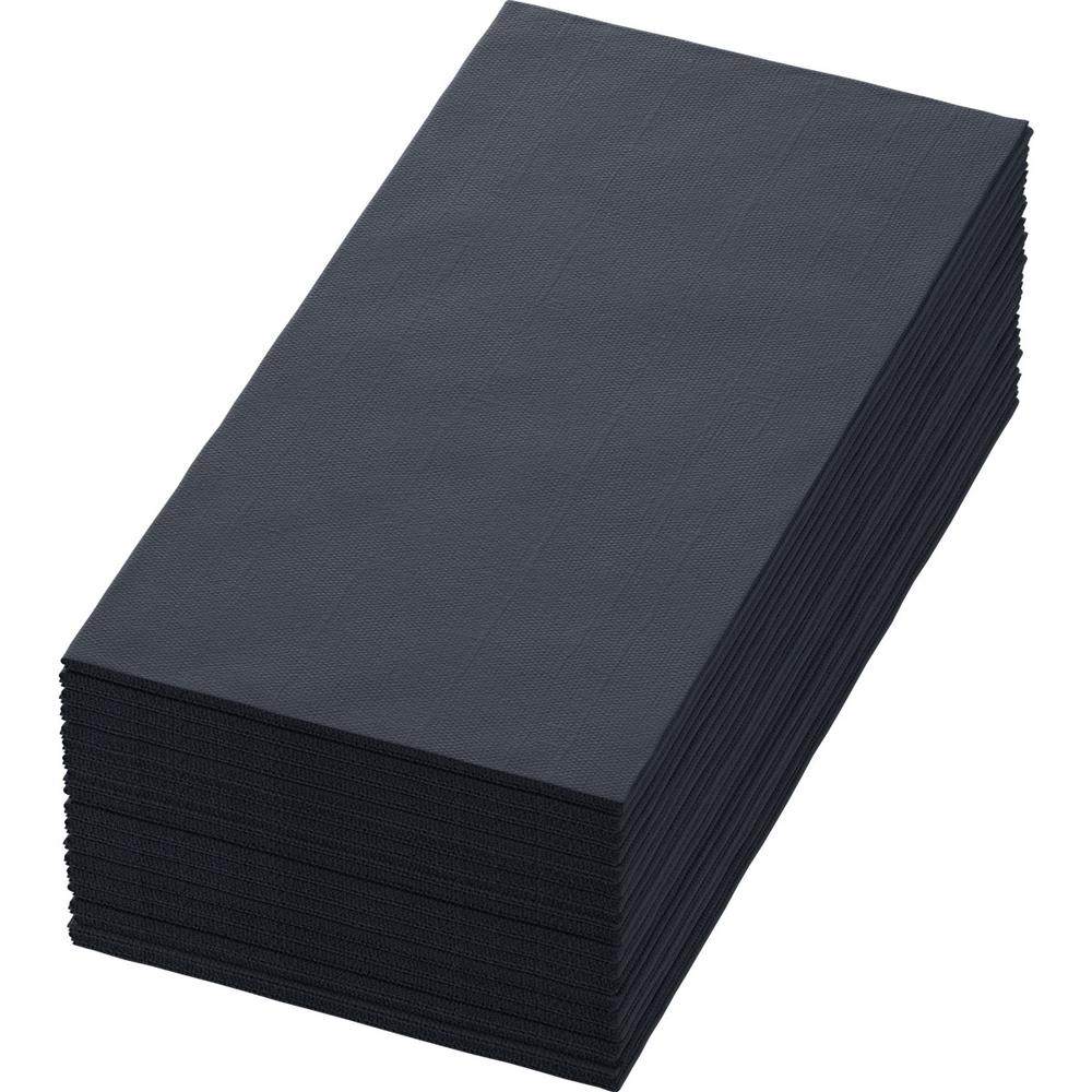 Duni Zelltuchservietten 40 x 40 cm 3-lagig 1/8 Buchfalz schwarz