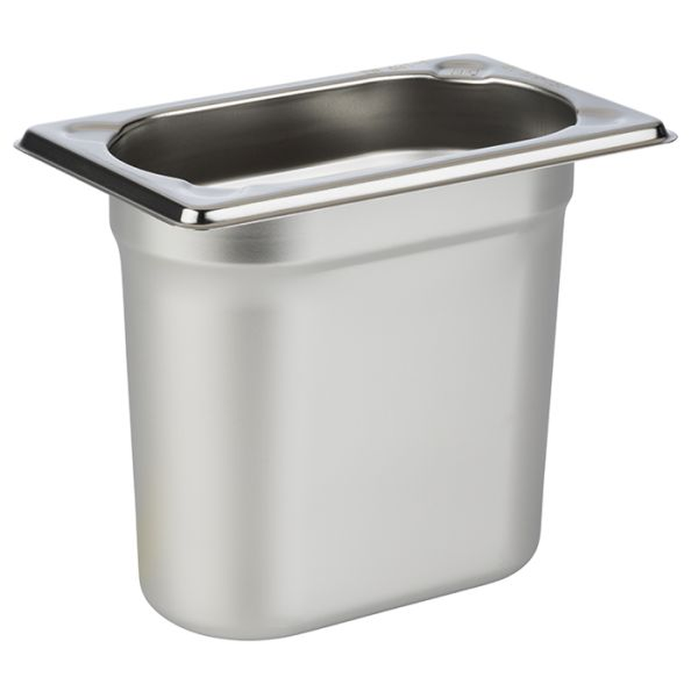 APS GN 1/9 Behälter 17,6 x 10,8 cm, Tiefe: 150 mm , Edelstahl, 1,5 Liter