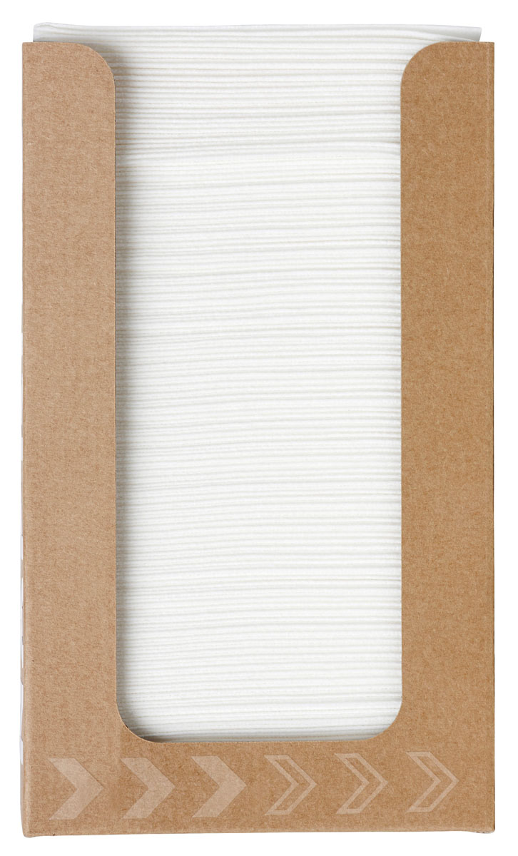 Duni Bio-Dunisoft-Serviettenbox 20 x 20 cm weiß