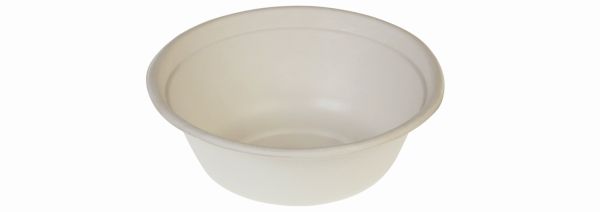 Pacovis Bowle Zuckerrohr rund, 500ml, Ø15.5x5.5cm, natur