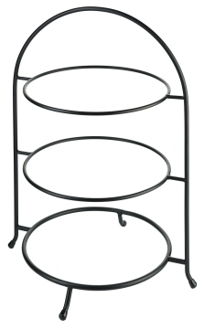 Contacto Telleretagere, schwarz für Teller 27-30 cm, 11''
