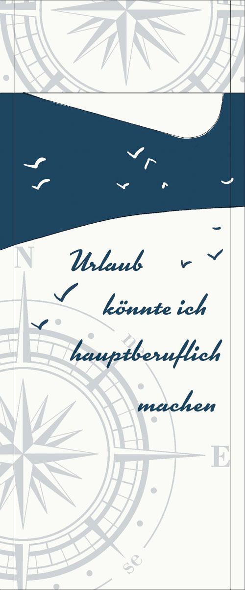 Duni Sacchetto Zelltuch 190 x 85 mm Küste & Meer
