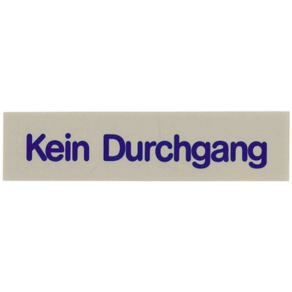 Contacto Wortschild KEIN DURCHGANG