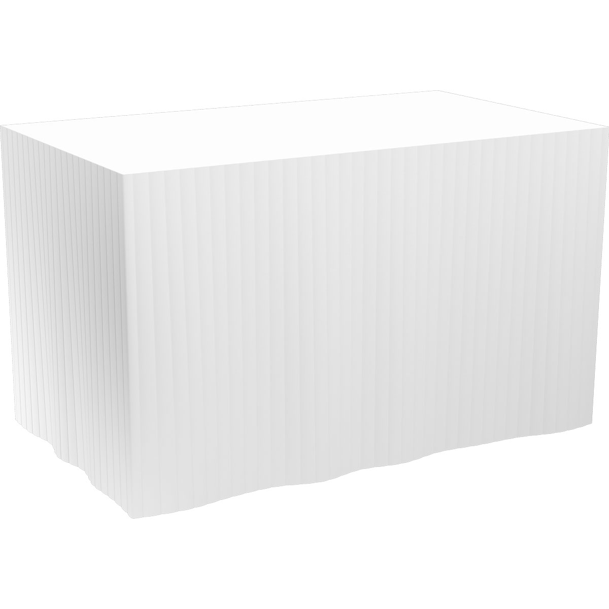 Duni Evolin-Tableskirts, selbstklebend 72 cm, 5 Abschnitte à 4 m weiß