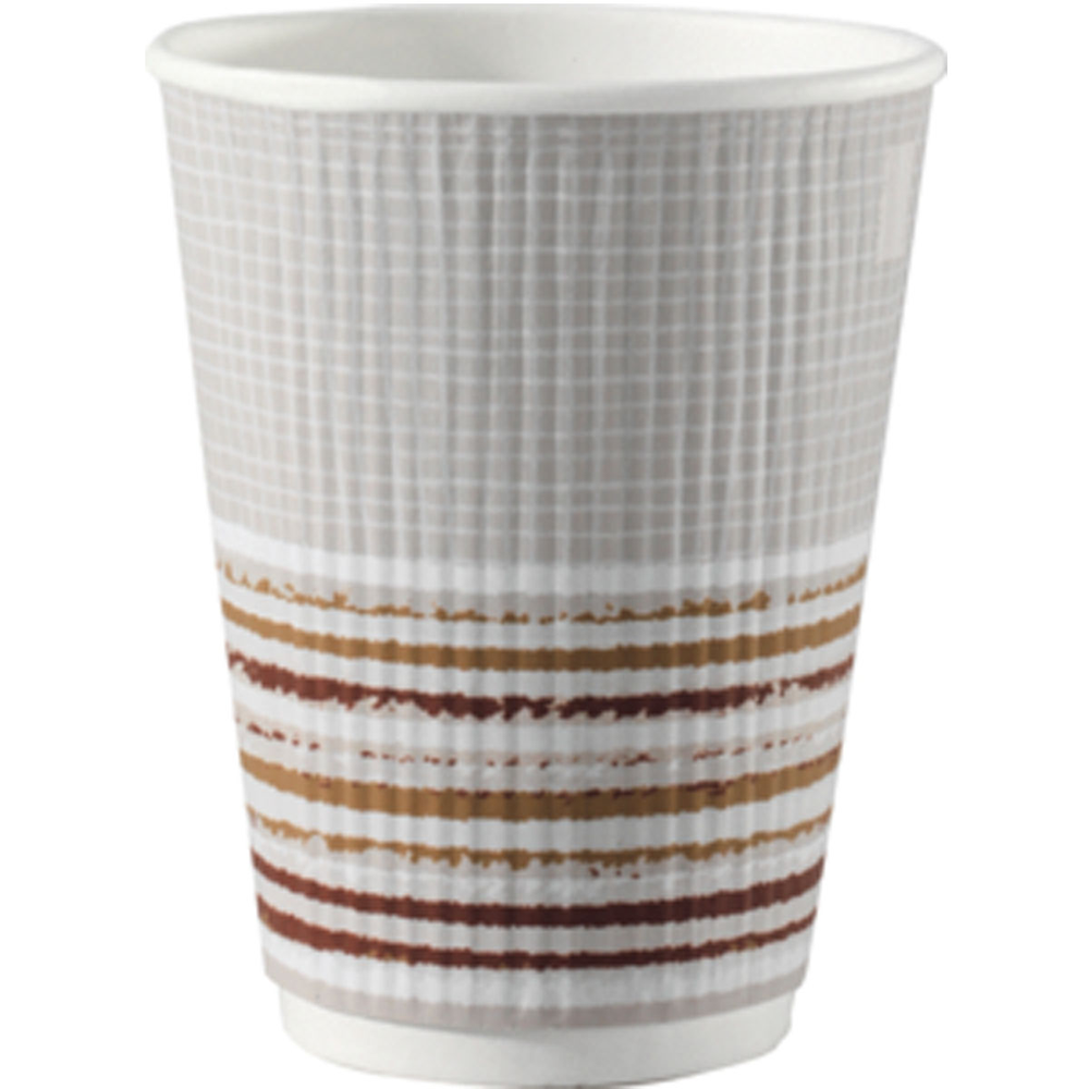 Duni Triple Wall Stripe Thermobecher 240ml, PAP/PLA