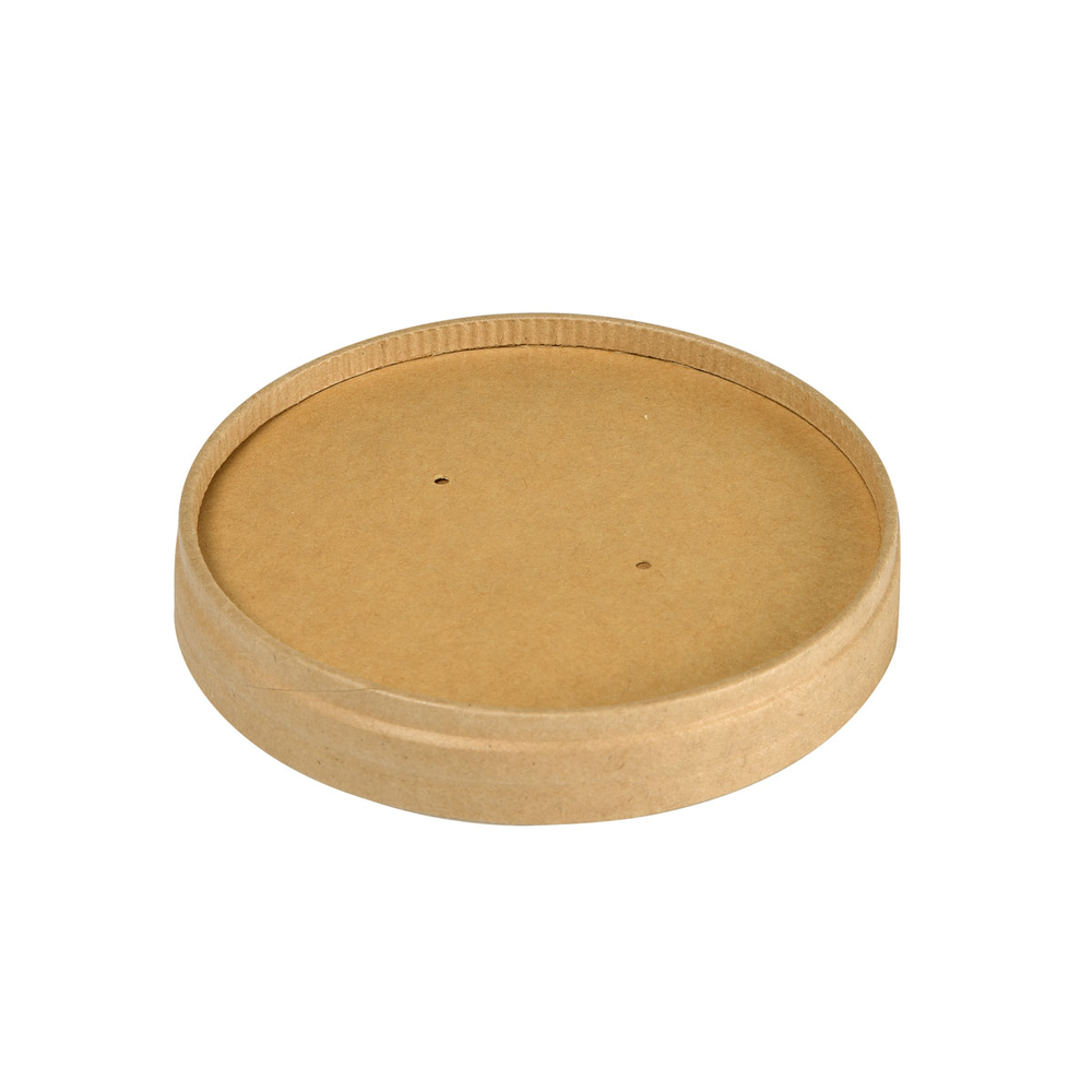 Duni Deckel Karton Ronda SHORT Karton/PLA Braun 240/360ml 90 x 90 x 16 mm