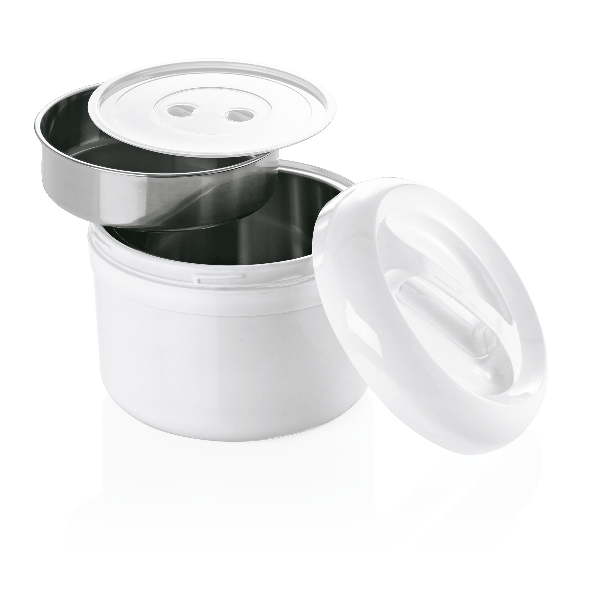 WAS Thermospeisetransportbehälter, 4 ltr., mit Speiseeinsatz, Ø 21 cm, Kunststof