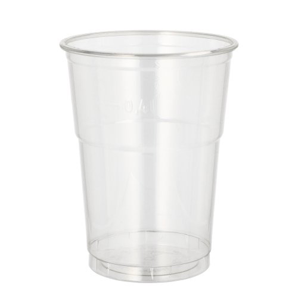 Papstar Trinkbecher R-PET 0,4 l Ø 9,5 cm · 12,3 cm glasklar