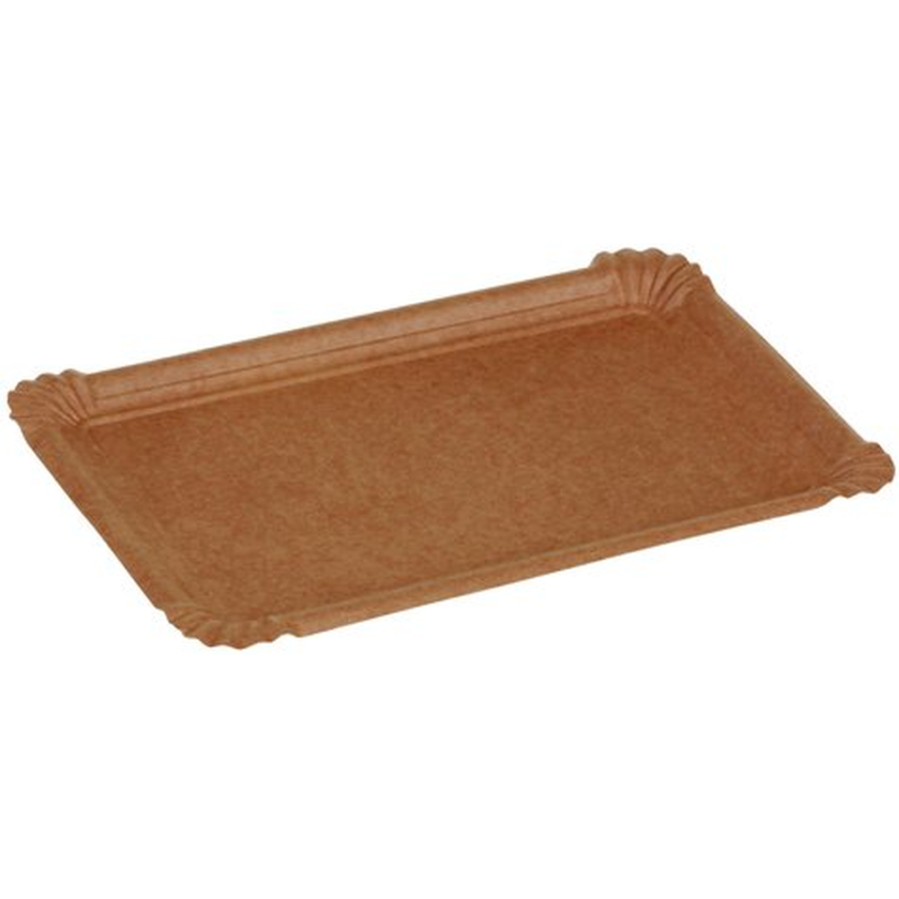 Pacovis Kartonteller Kraft braun, 100x160mm