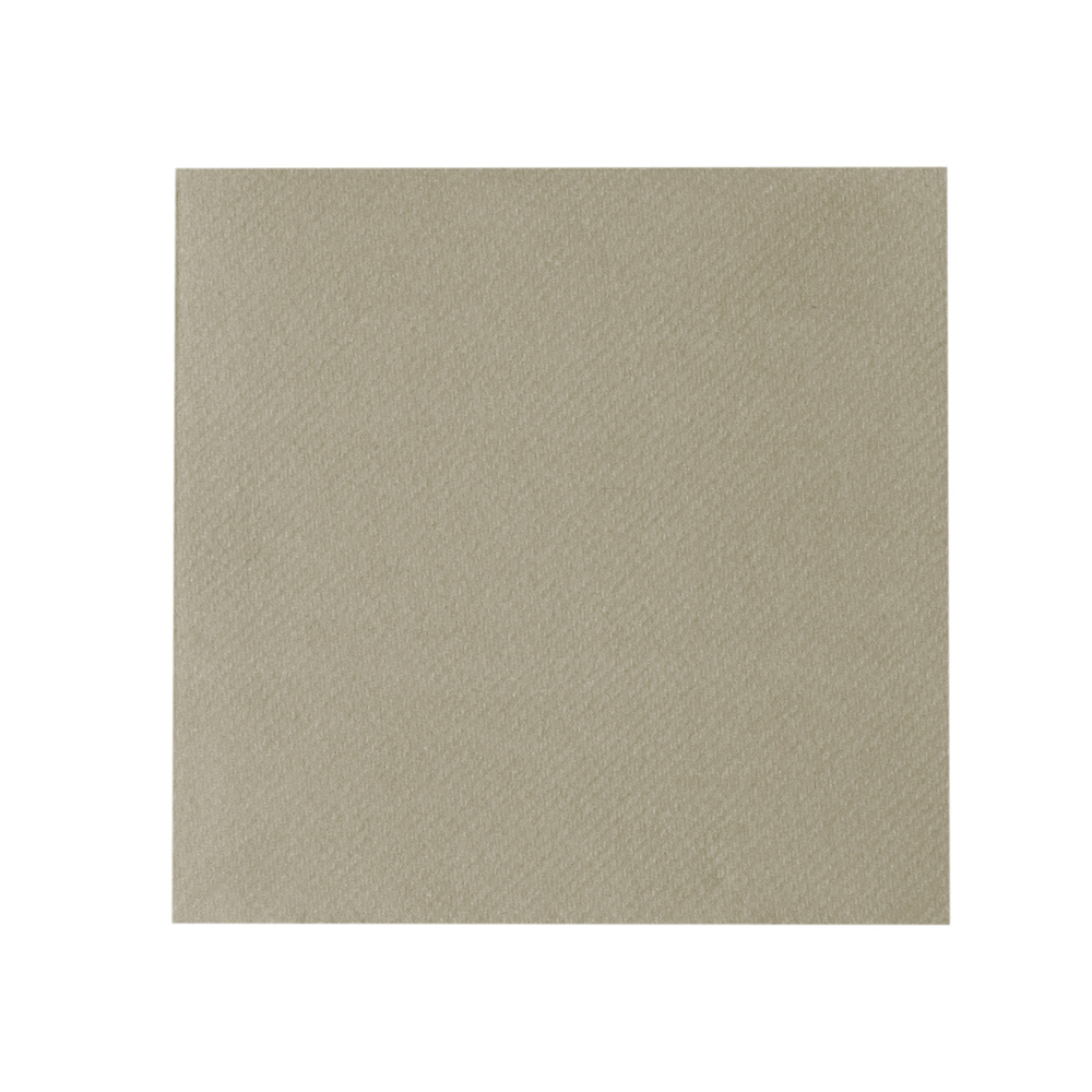 Mank Serviette Basic beige grey 24 x 24 cm 1/4 Falz