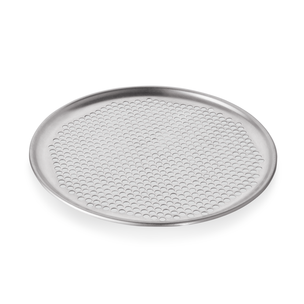 WAS Pizzablech, Ø 30 cm, Perforierung Ø 6,5 mm, Aluminium