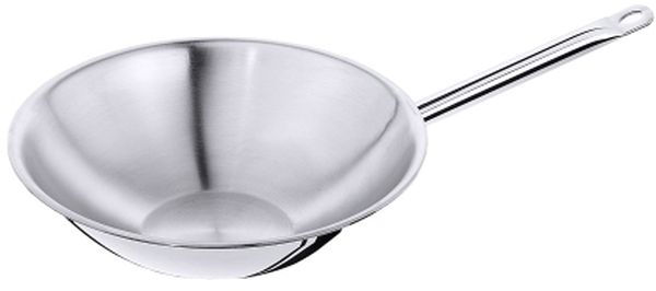Contacto Wok Edelstahl mehrschichtig flacher Boden