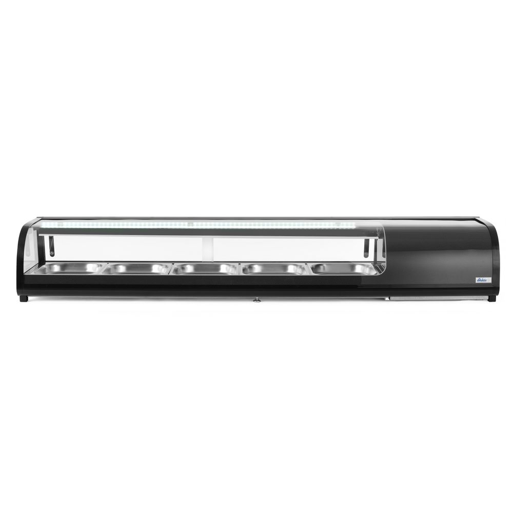 Saladette, Schale, Metall, Plexiglas-Front, Auslage
