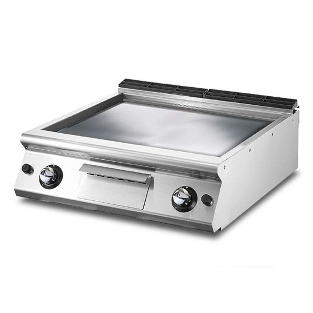 Virtus Gas-Grillplatte, Tischmodell, glatte Platte