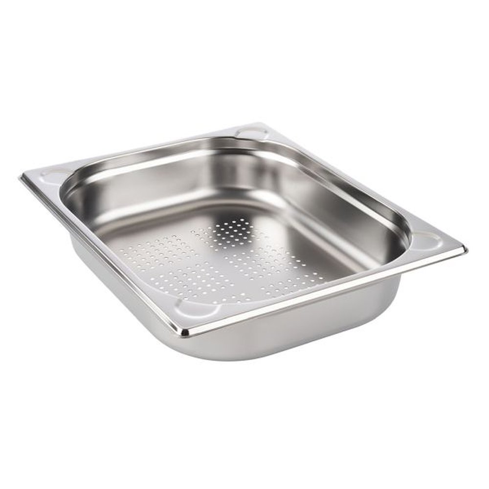 APS GN 1/2 Behälter, perforiert 32,5 x 26,5 cm, Tiefe: 65 mm , Edelstahl, 4 Lite
