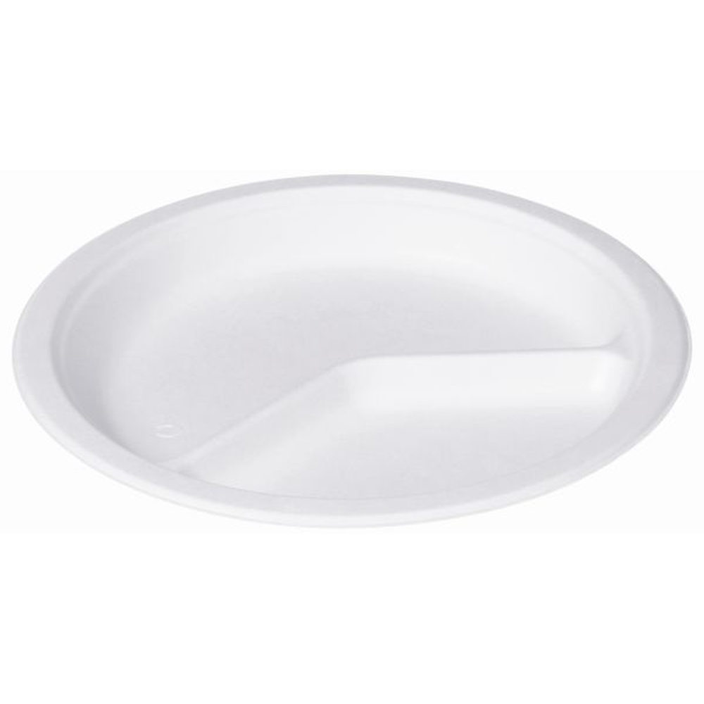 Pacovis Teller rund 26cm, 2-teilig, Zuckerrohr