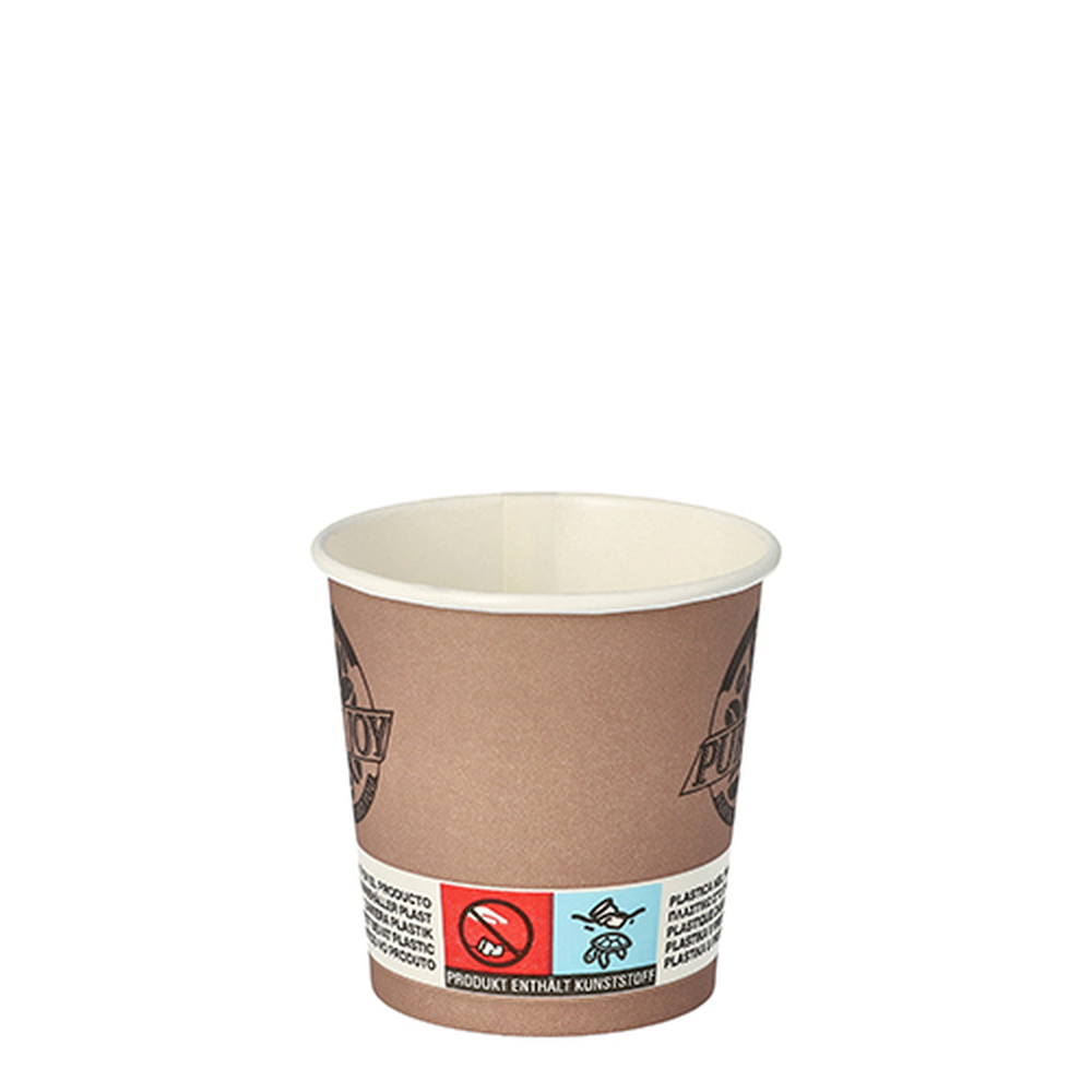 Papstar Trinkbecher, Pappe 0,1 l Ø 6 cm · 6 cm lila "Pure Joy"
