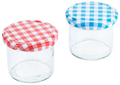 Contacto Einkochglas 120 ml mit Deckel 12-er Set