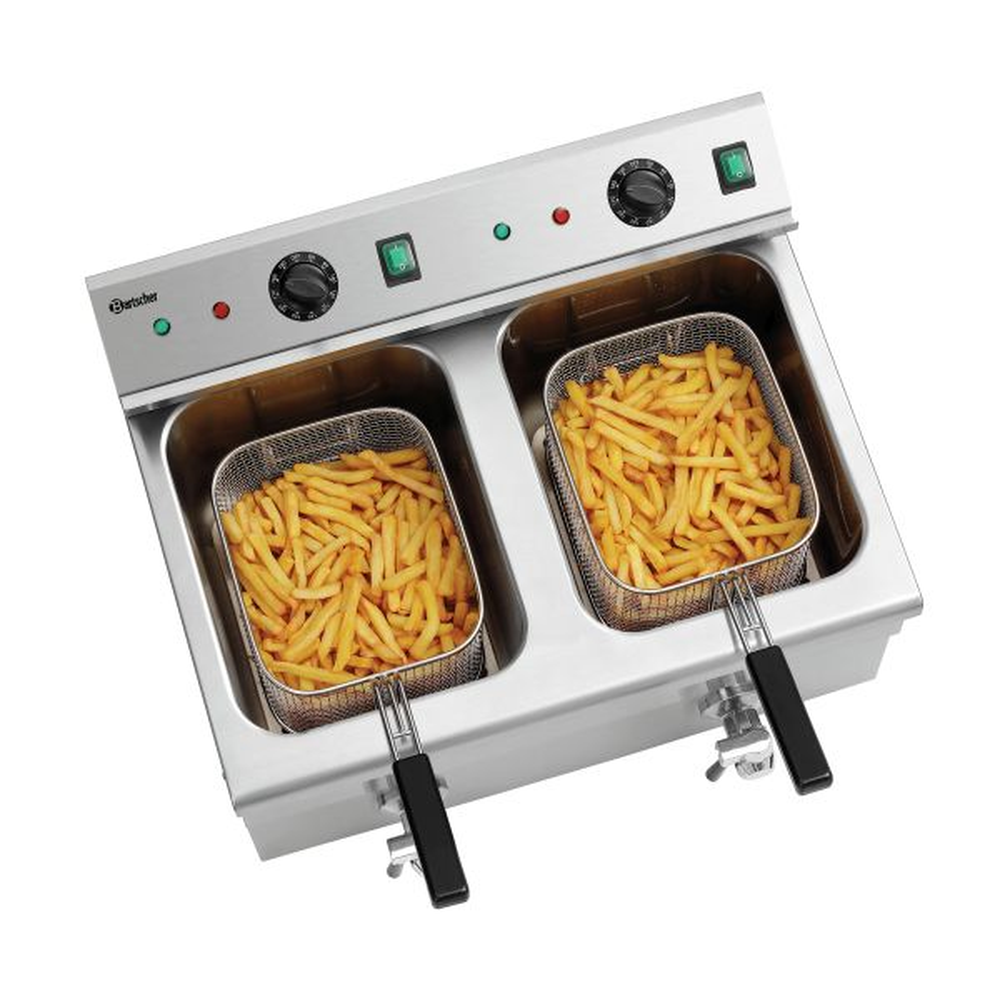 Bartscher Induktions-Fritteuse 2x8L Plus