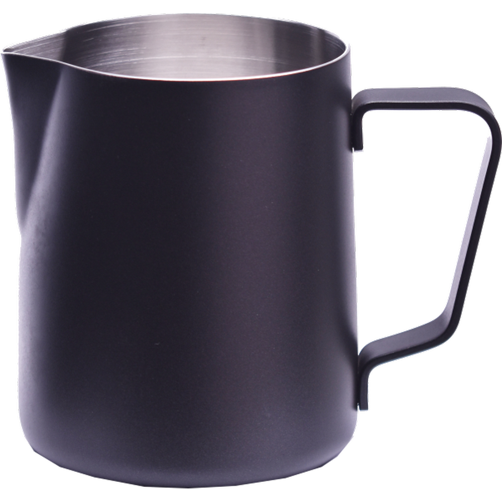 Kaffeekanne, Metall, matte, schwarz, Griff