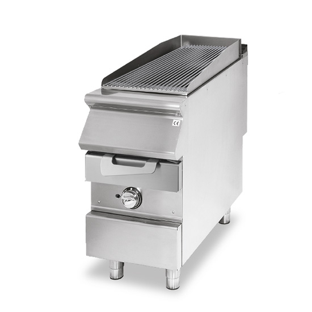 Virtus Gas-Grill, Kochzone in Edelstahl, Fleisch/Fisch