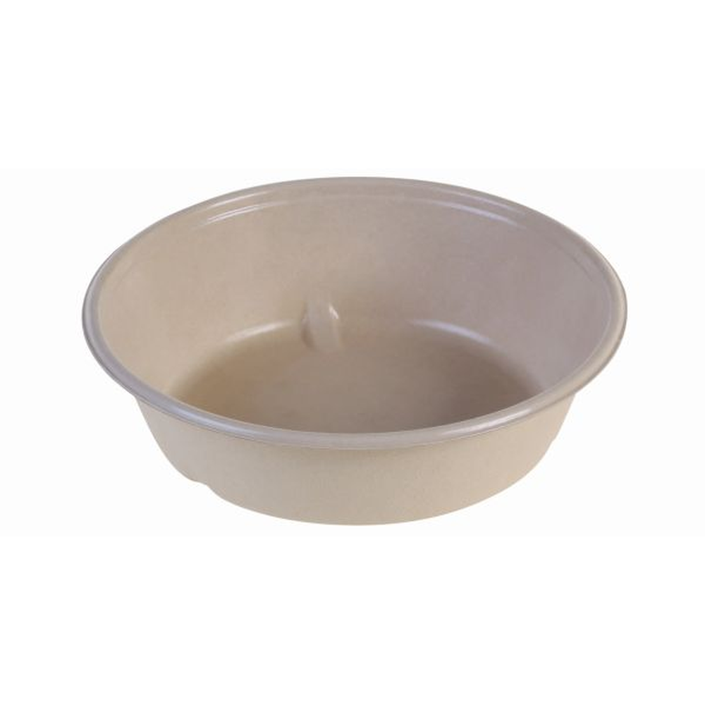 Pacovis Bowle nature 900ml rund, PBAT, Ø195x52mm