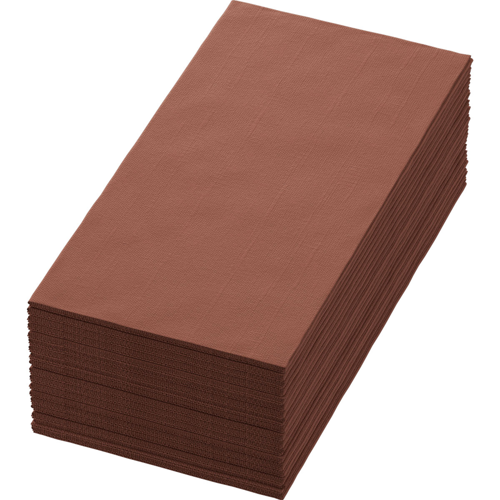 Duni Zelltuchservietten 40 x 40 cm 3-lagig 1/8 Buchfalz chestnut