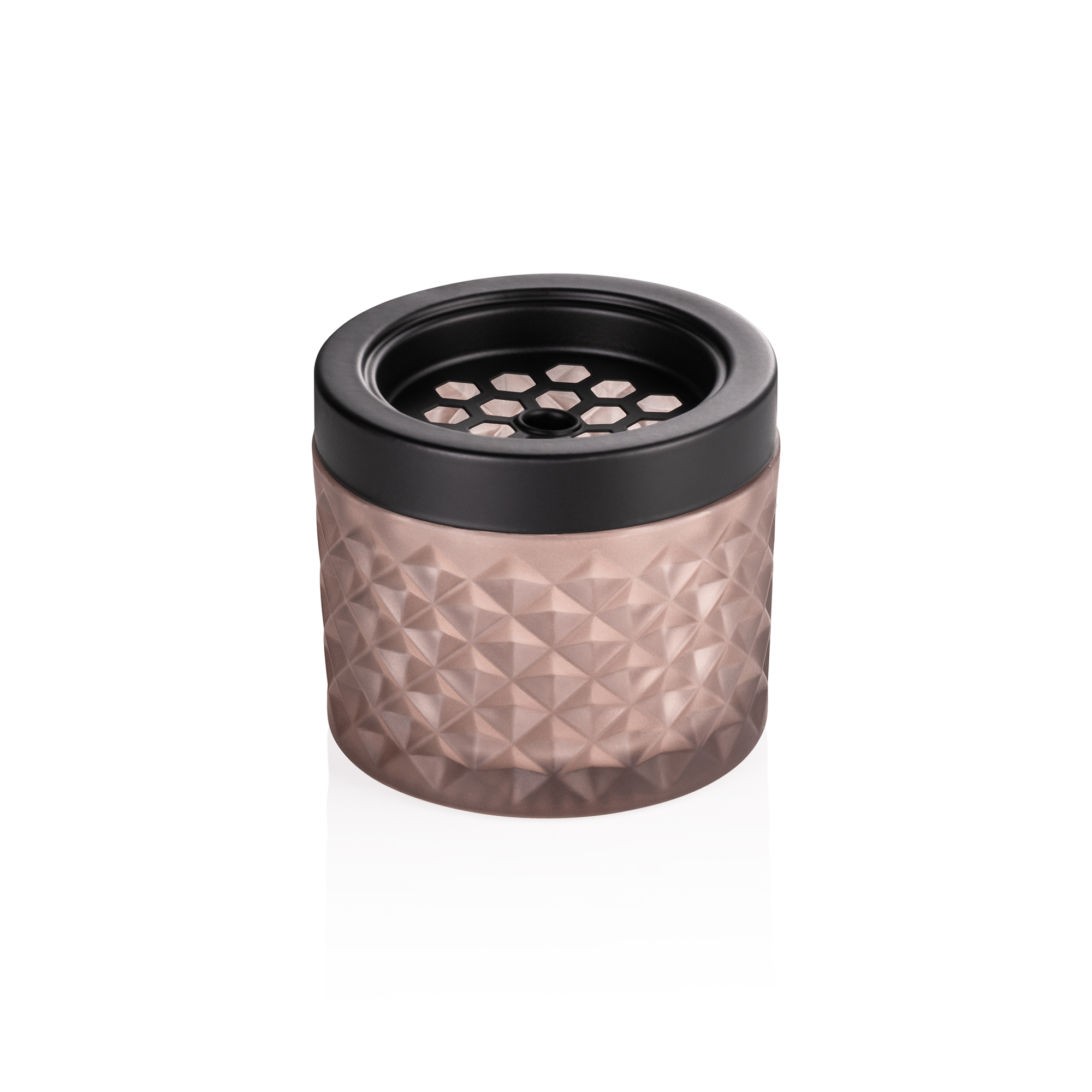 WAS Windaschenbecher, Ø 9,5 cm, taupe, Glas, Metall