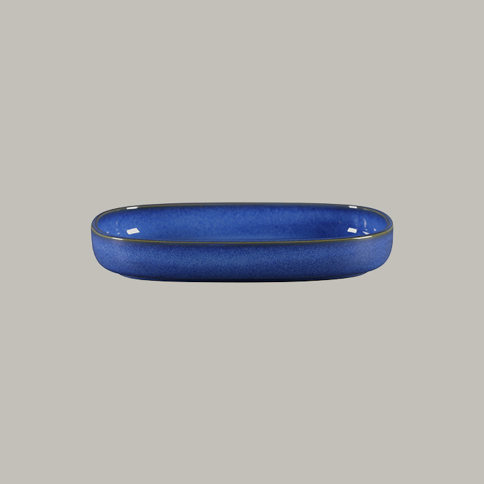 RAK Platte oval tief - cobalt Länge: 30 cm / Breite: 20.4 cm / Höhe : 4.5 cm /