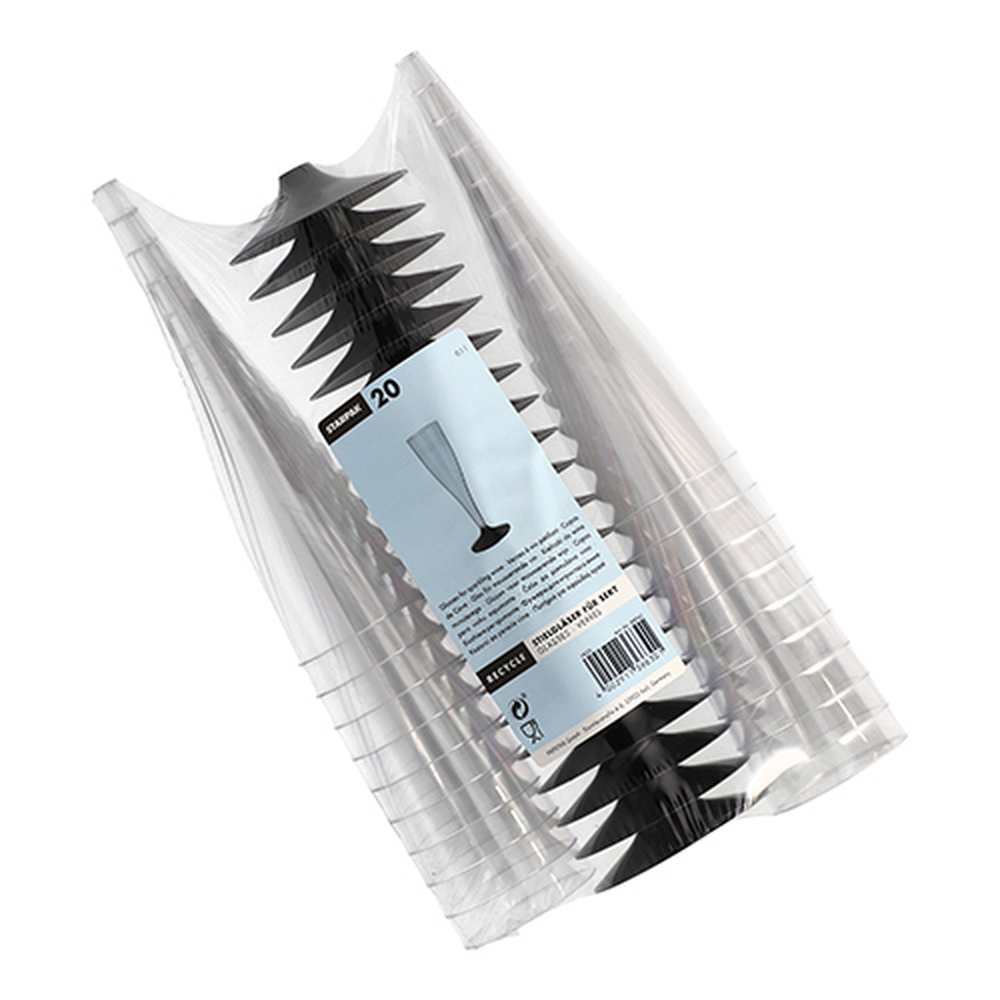 Papstar Stiel-Gläser für Sekt, PS 0,1 l Ø 5 cm · 17,5 cm glasklar