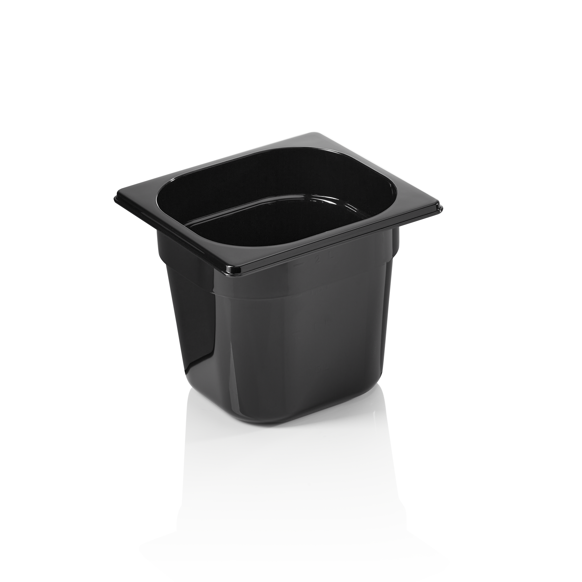 WAS GN Behälter GN 96 BLACK 1/6-150 mm, schwarz, Polycarbonat