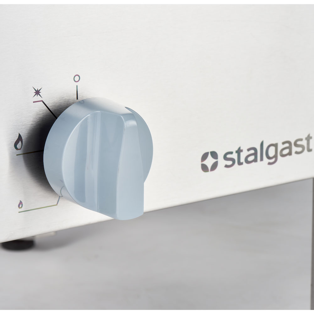 Stalgast Gas-Hockerkocher, Doppelbrenner TOP - G20, 1160 x 580 x 380 mm (BxTxH)