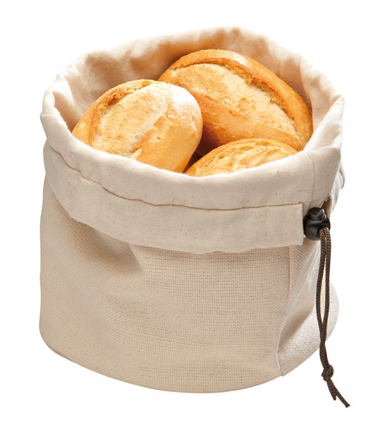 APS Brottasche mit Wärmekissen Ø 20 cm H: 23,5 cm , Baumwolle, beige