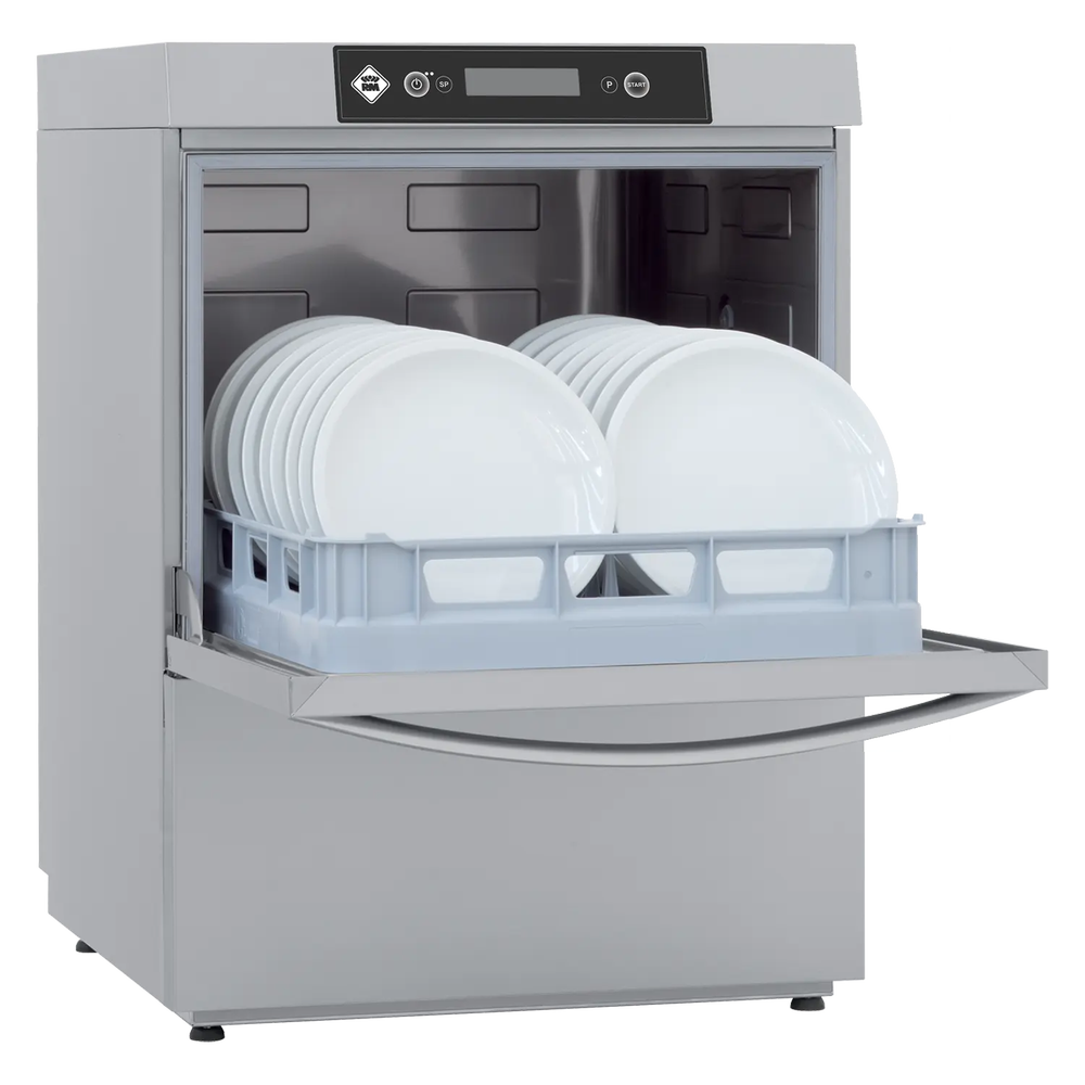 RM Gastro Geschirrspülmaschine doppelwandig Wasserenthärter 50x50 - 400 V / RM -