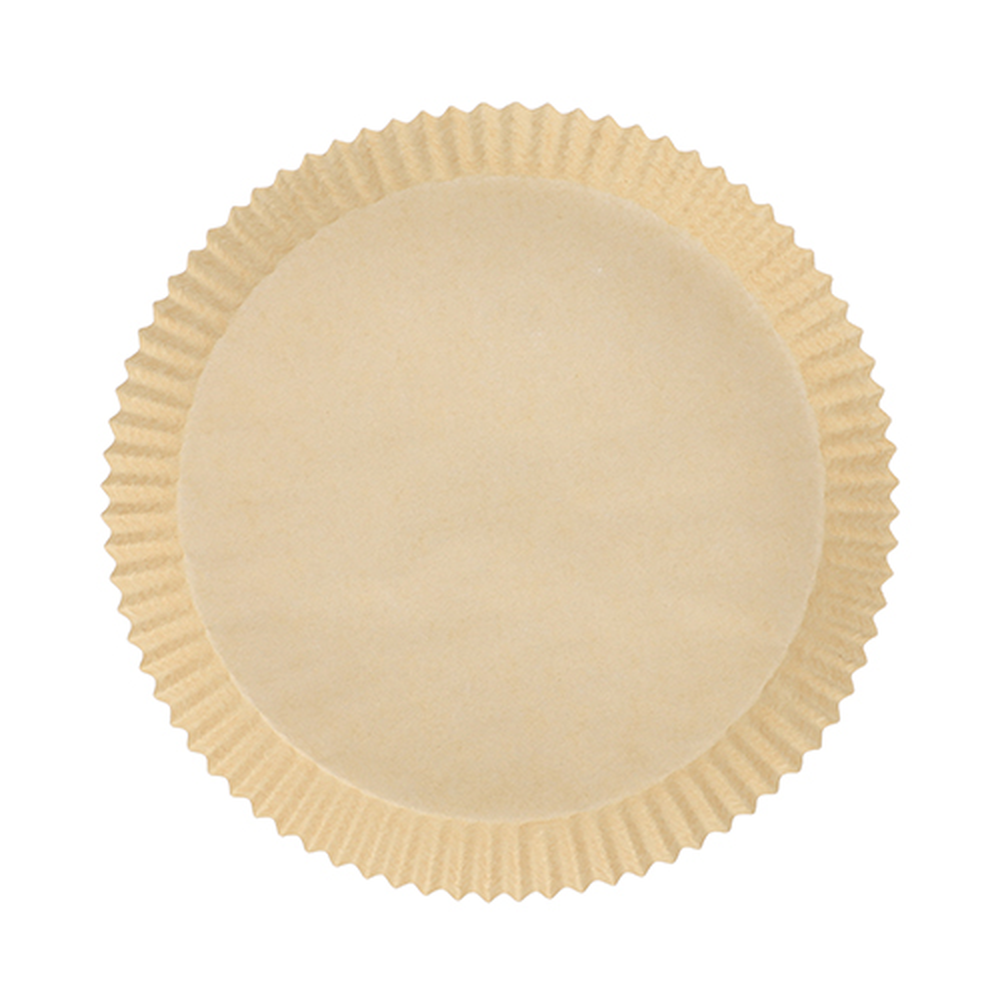 Papstar Backpapiere Ø 20 cm · 4,5 cm braun für Heißluftfritteusen