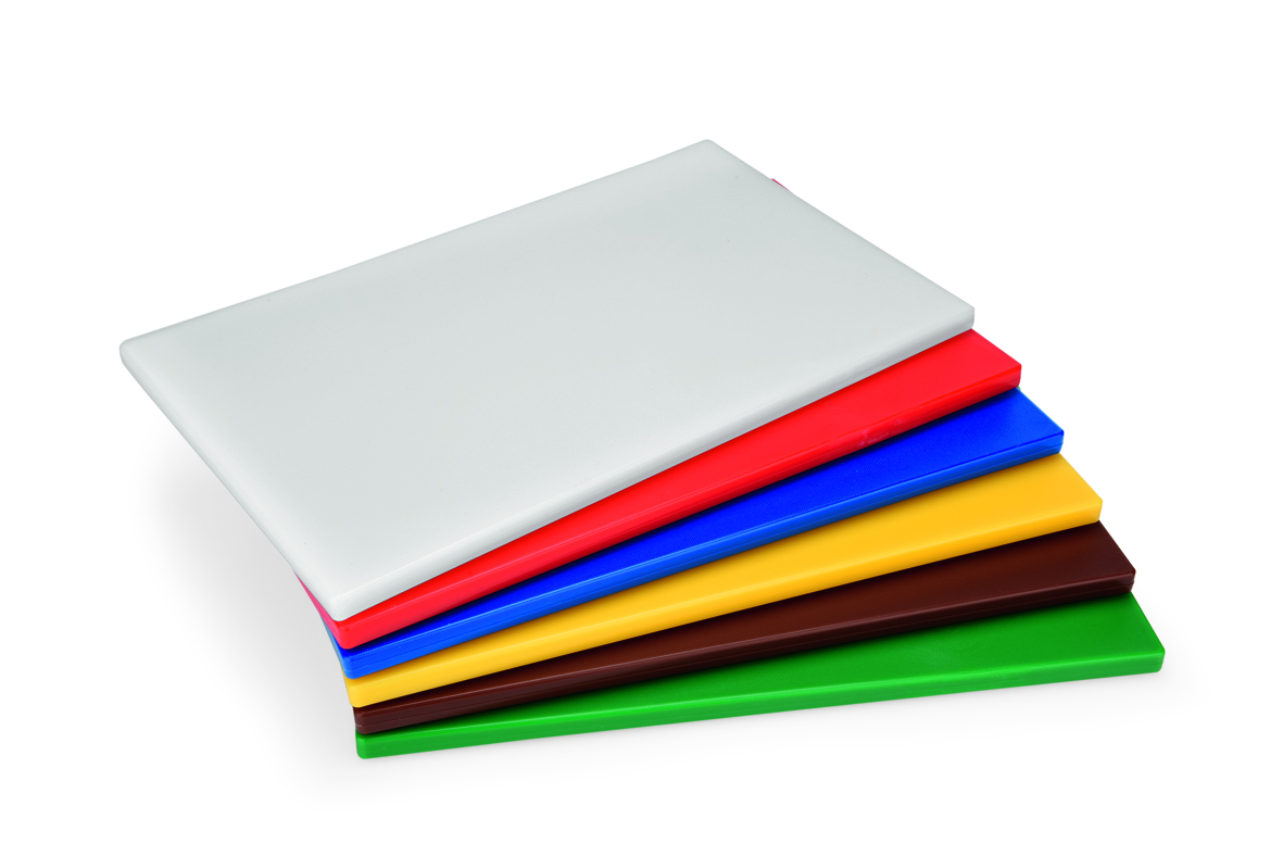 WAS HACCP Schneidbrett GN 1/1 HACCP CHOPPING BOARDS, 53 x 32,5 x 2 cm, gelb, Pol