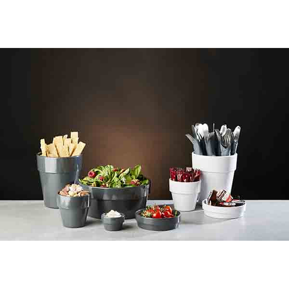APS Schale -FLOWER POT- Ø 6 cm, H: 3,5 cm , Melamin, weiß