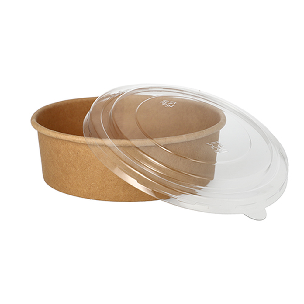 Papstar Salatschalen, Pappe rund 500 ml Ø 15 cm · 4,6 cm braun