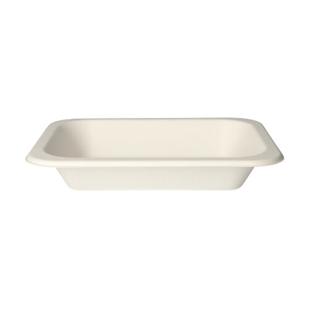 Papstar Siegelschalen Zuckerrohr 900 ml 4,2 cm x 18,5 cm x 23,5 cm weiss