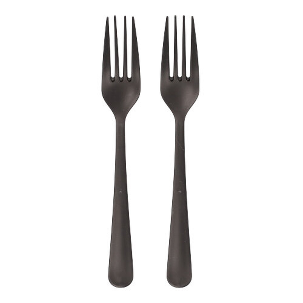 PAPSTAR Circulware Mehrweg-Gabeln PP-MF 19 cm schwarz Gaia extra stabil