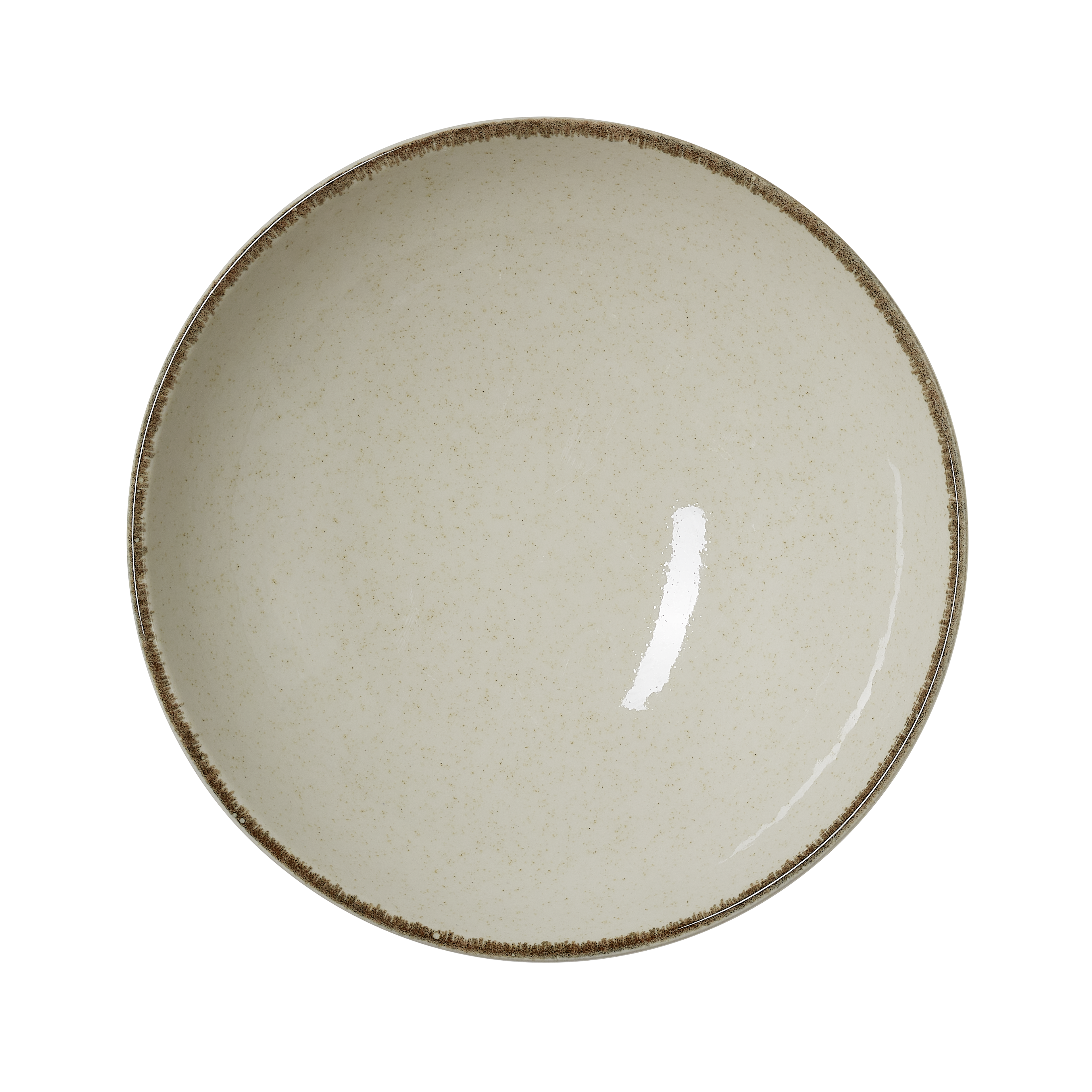 WAS Schale Set SMILLA SAND, tief, Ø 24 cm, 1,3 ltr., Set á 6 Stück, sand, Porzel