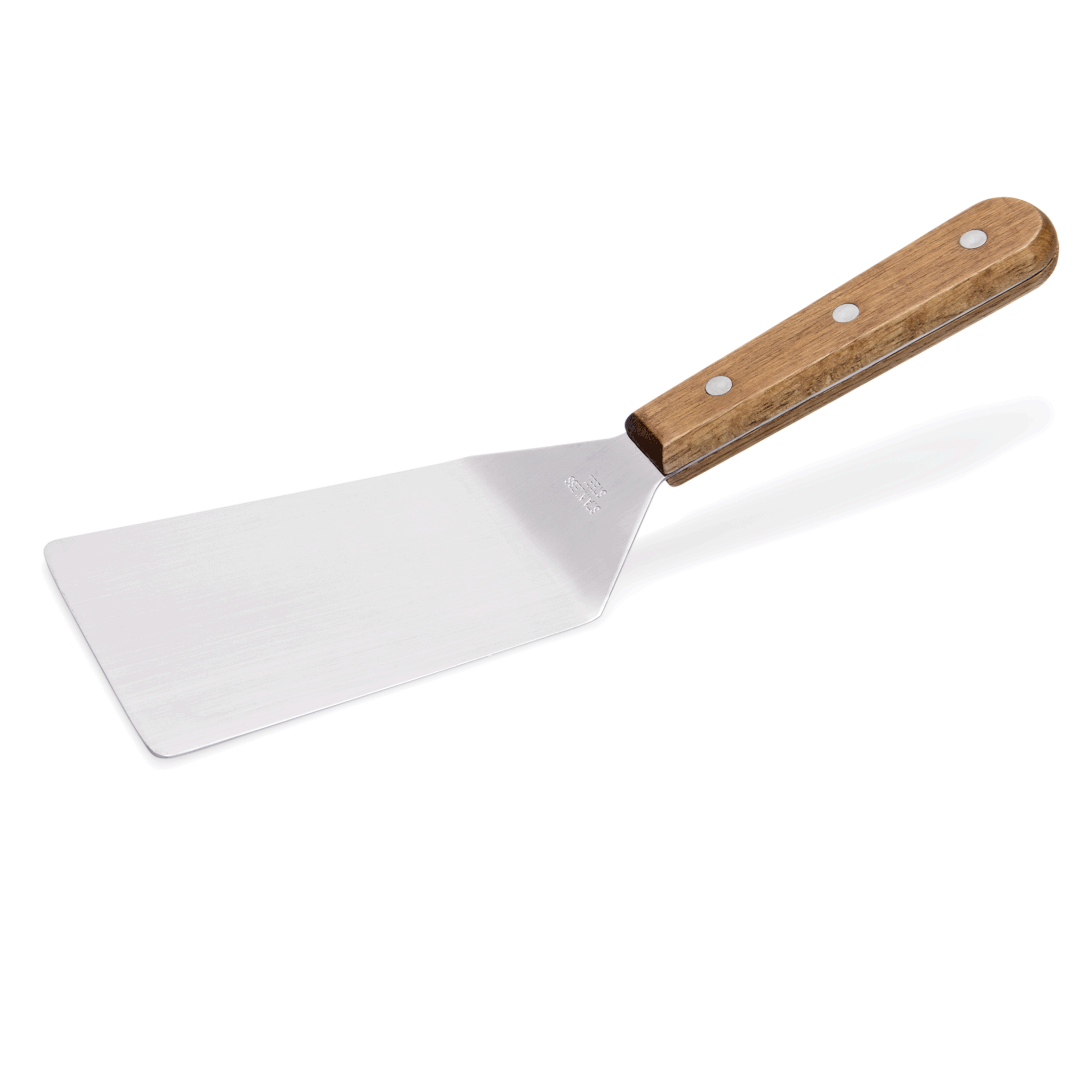 WAS Wender, 27 cm, 12 x 8,5 cm, geschlossen, Edelstahl, Holz