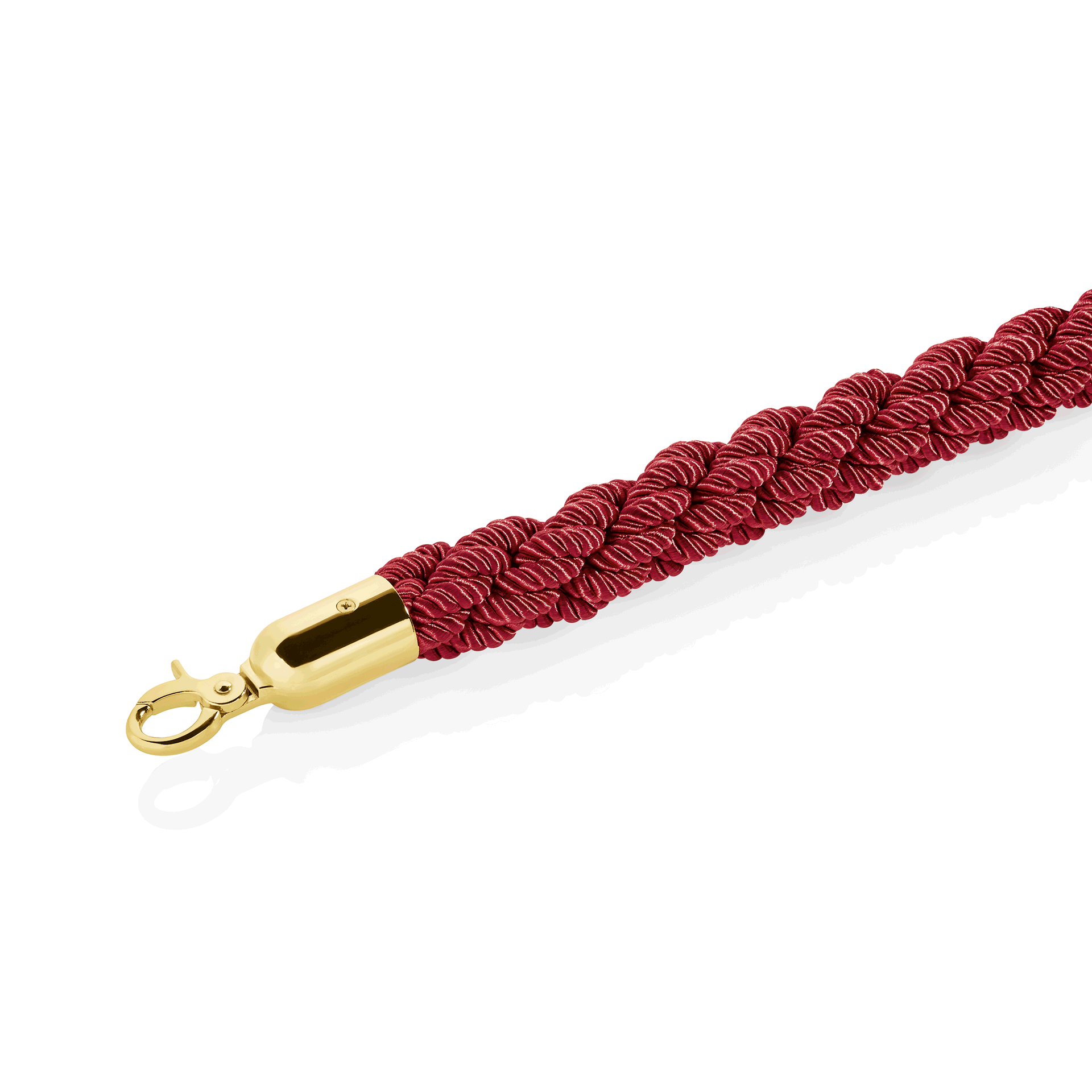 WAS Verbindungskordel CLASSIC, Ø 3,2 cm, 1,5 m, rot, goldfarben, Polyester, Edel