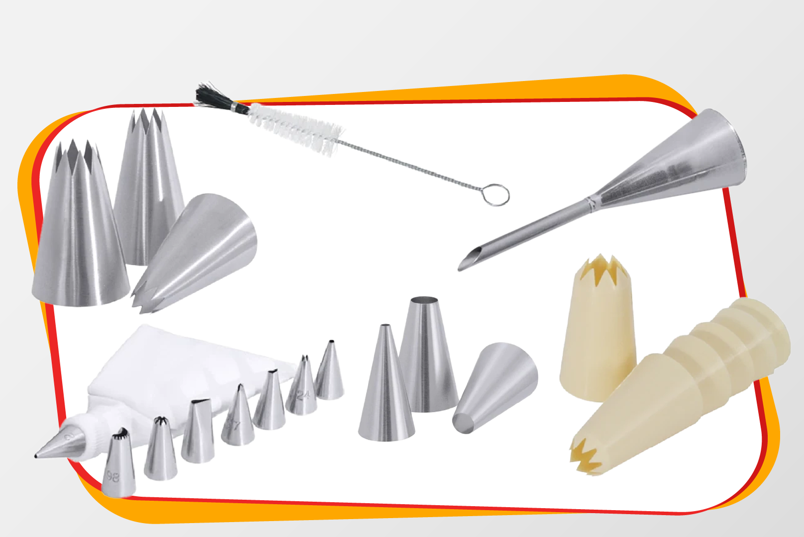 ungefähr, Backen, Dekorierwerkzeug, Kegelform, Werkzeuge