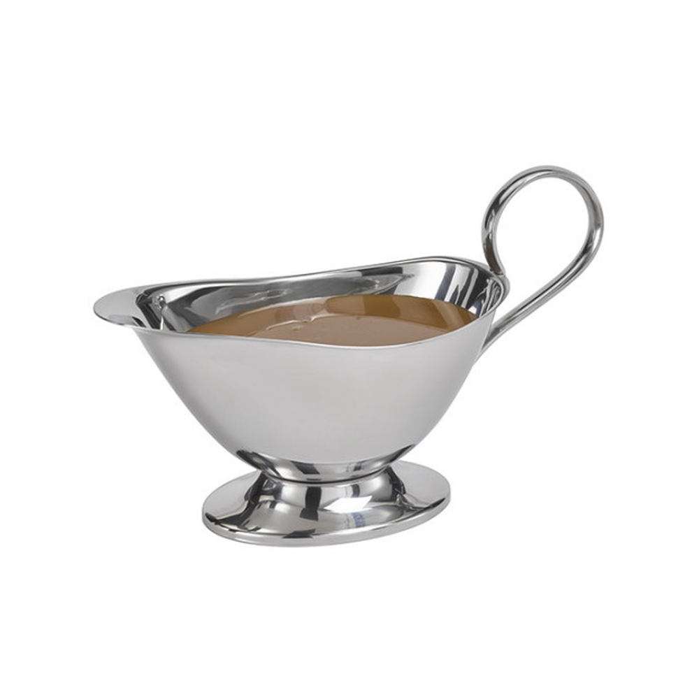 APS Sauciere 22 x 10,5 cm, H: 13,5 cm , 18/8 Edelstahl