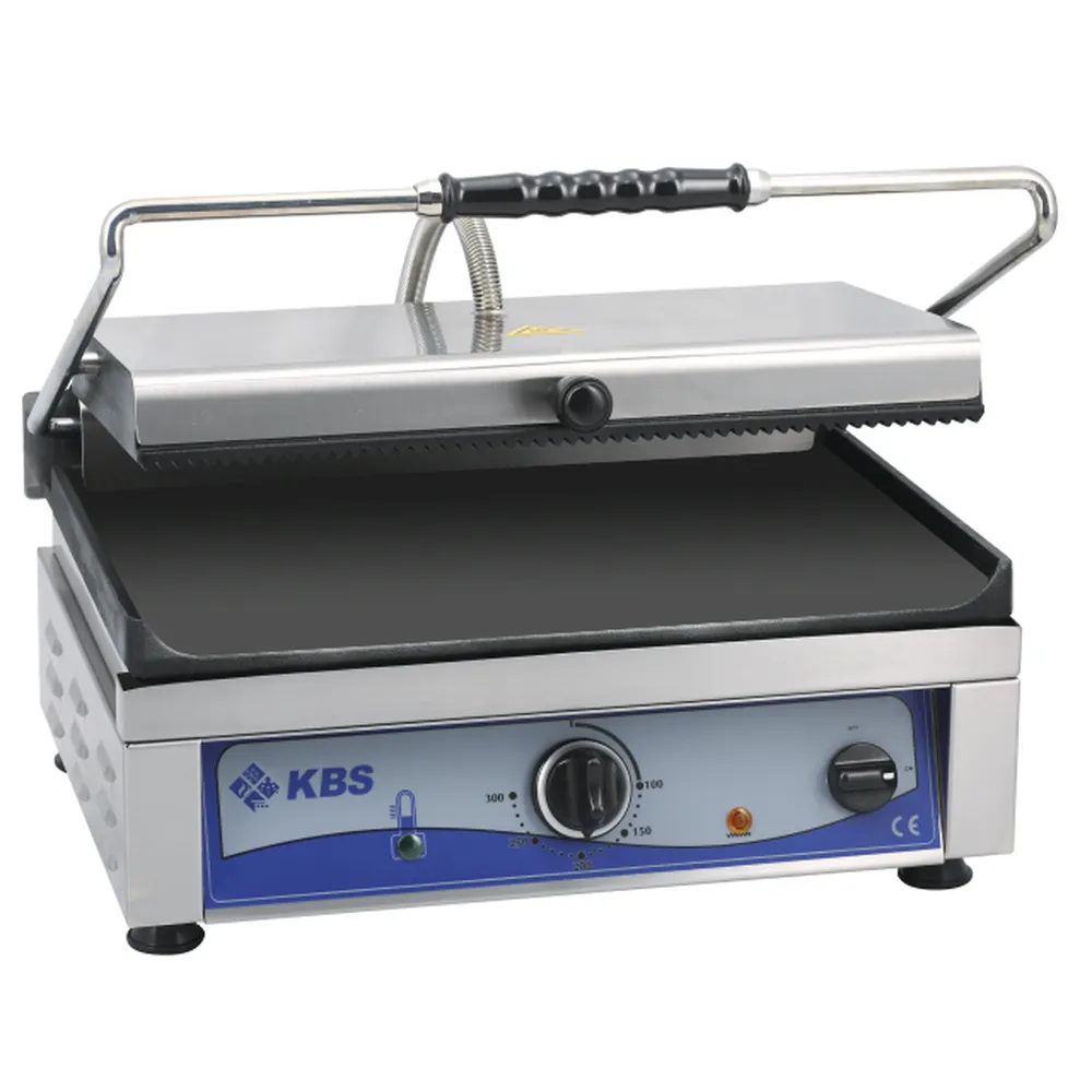 KBS Kontaktgrill Grillfläche 36x27cm oben gerillt & unten glatt 1 Heizzone