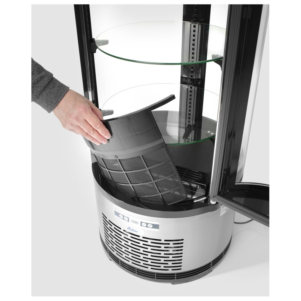 Hendi Kuchenvitrine, rund 100L, Arktic, 100L, 230V/210W, ø480x(H)1065mm