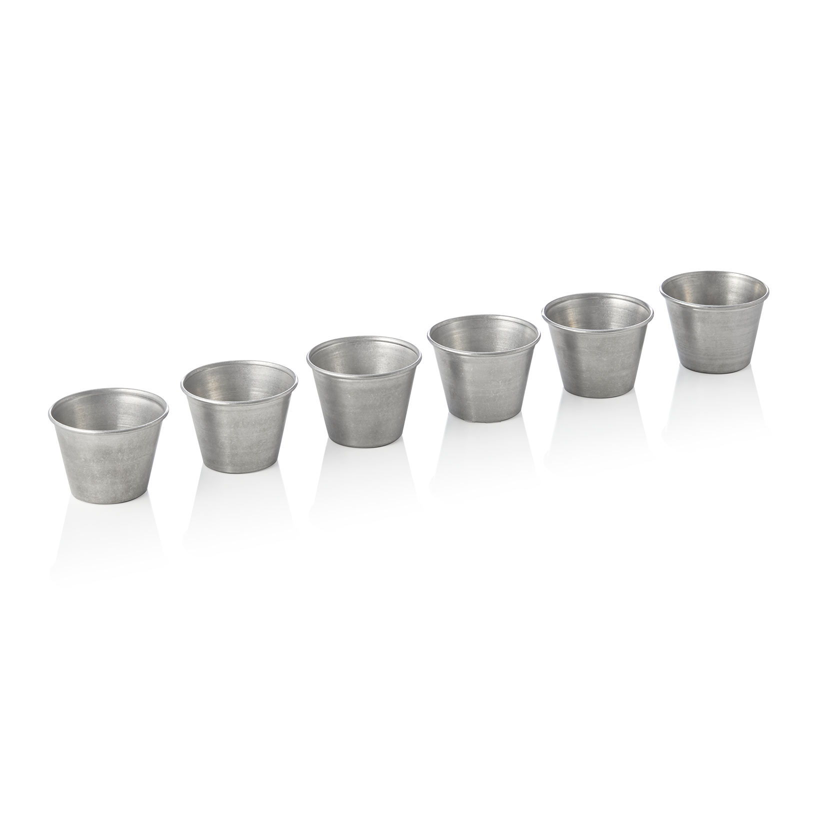 WAS Dipschale Set STEEL & STYLE VINTAGE, Ø 6 cm, Set á 6 Stück, 60 ml, Chromnick