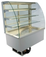 Nordcap Einbaukühlvitrine HCG 80-87-E Front geschlossen